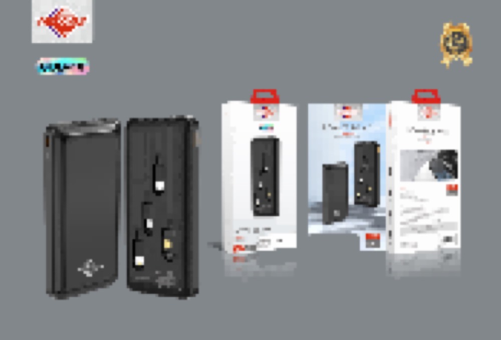 CDB-10 10000mAh Power Bank with 4 Built-in Cables