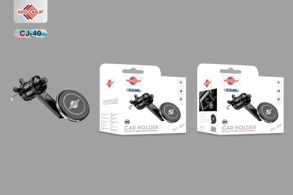 CJ-40 Magnetic Air-Vent Holder with Hook Clip