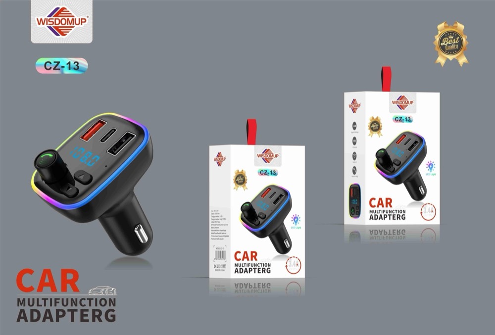 CZ-13 Car Bluetooth FM Transmitter & Charger