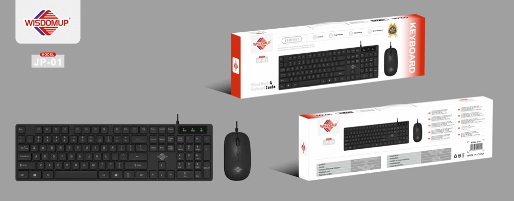 JP-01 Wired Keyboard & Mouse Set