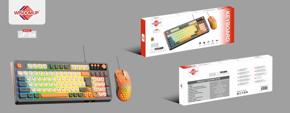 JP-04 RGB Wired Keyboard & Mouse Set