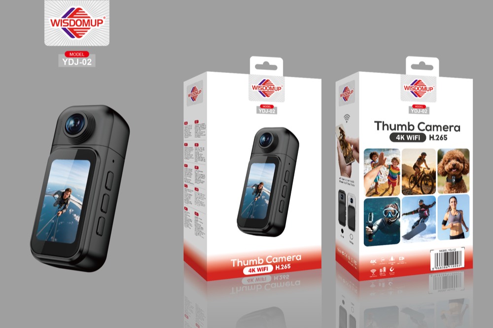 YDJ-02 4K Thumb Camera with Charging Case